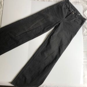 Faded black flare jeans